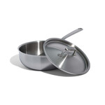 Made In Stainless Clad 3 qt. Saucier with Lid | Made In