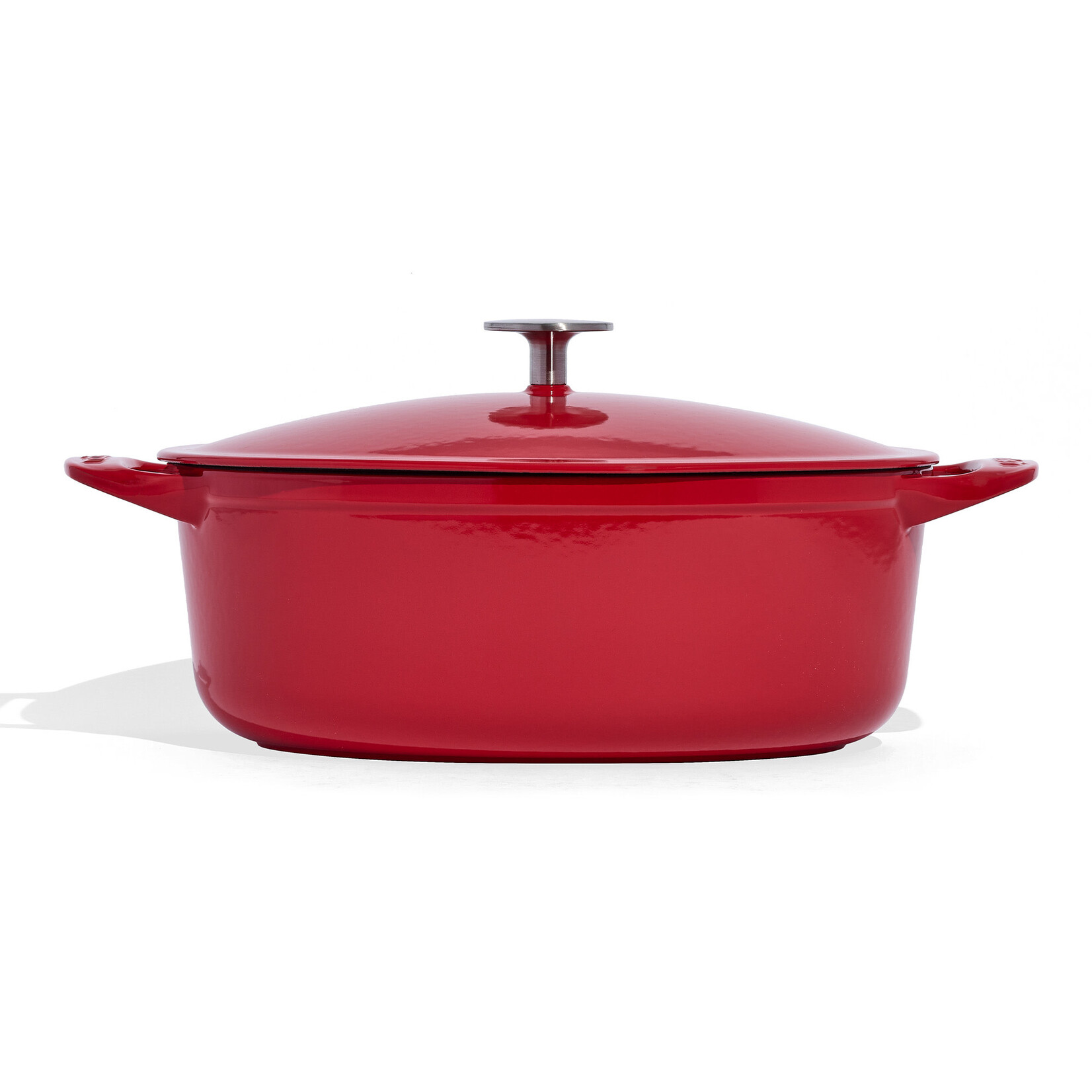 Made In Enameled Cast Iron 7.5 qt. Oval Dutch Oven - MADE IN® Red | Made In