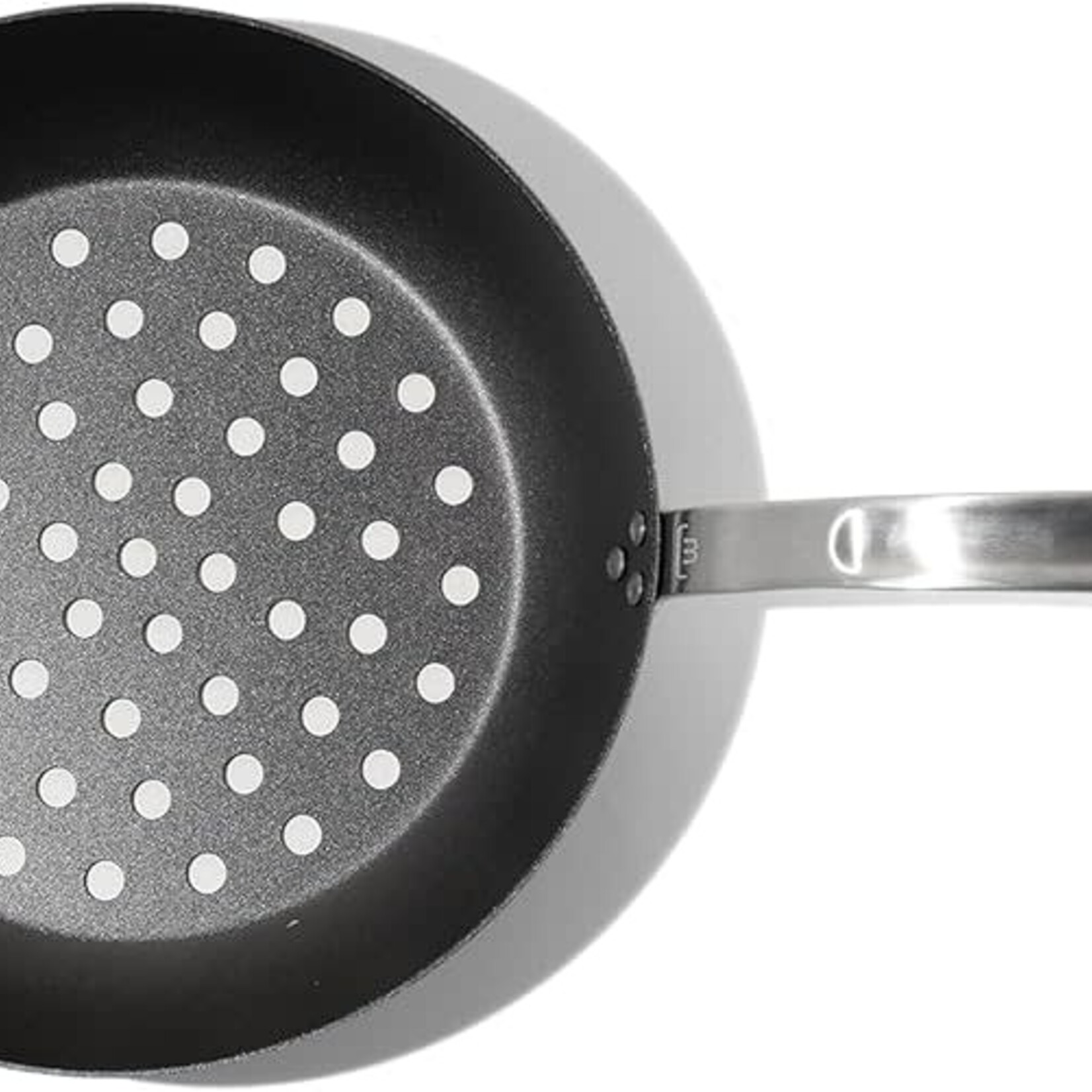 Made In Carbon Steel 12" Grill Fry Pan (Seasoned) - Single Long Handle | Made In