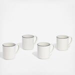 Made In Set of 4, 12 oz. Coffee Mugs - White | Made In