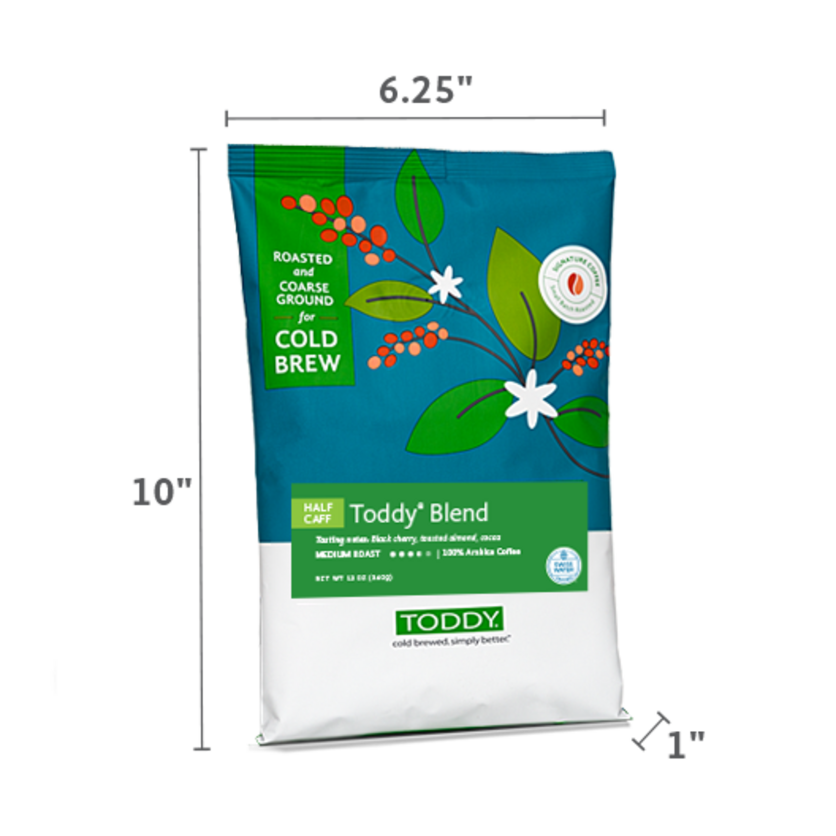 Toddy Products 12 oz. Toddy Blend Half Caff - Ground Coarse