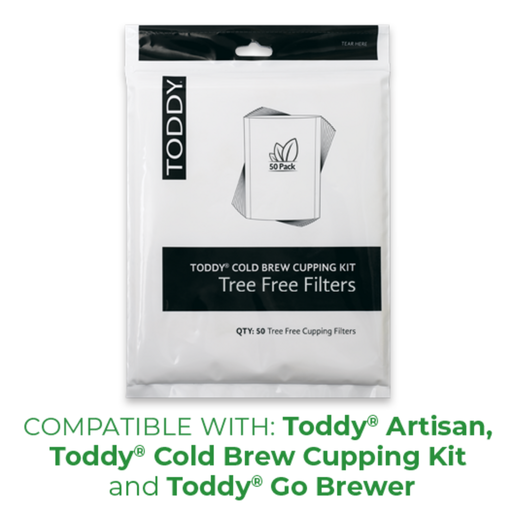 Toddy Products Toddy® SB Tree Free Filters - Pack of 50 *NSF™-51