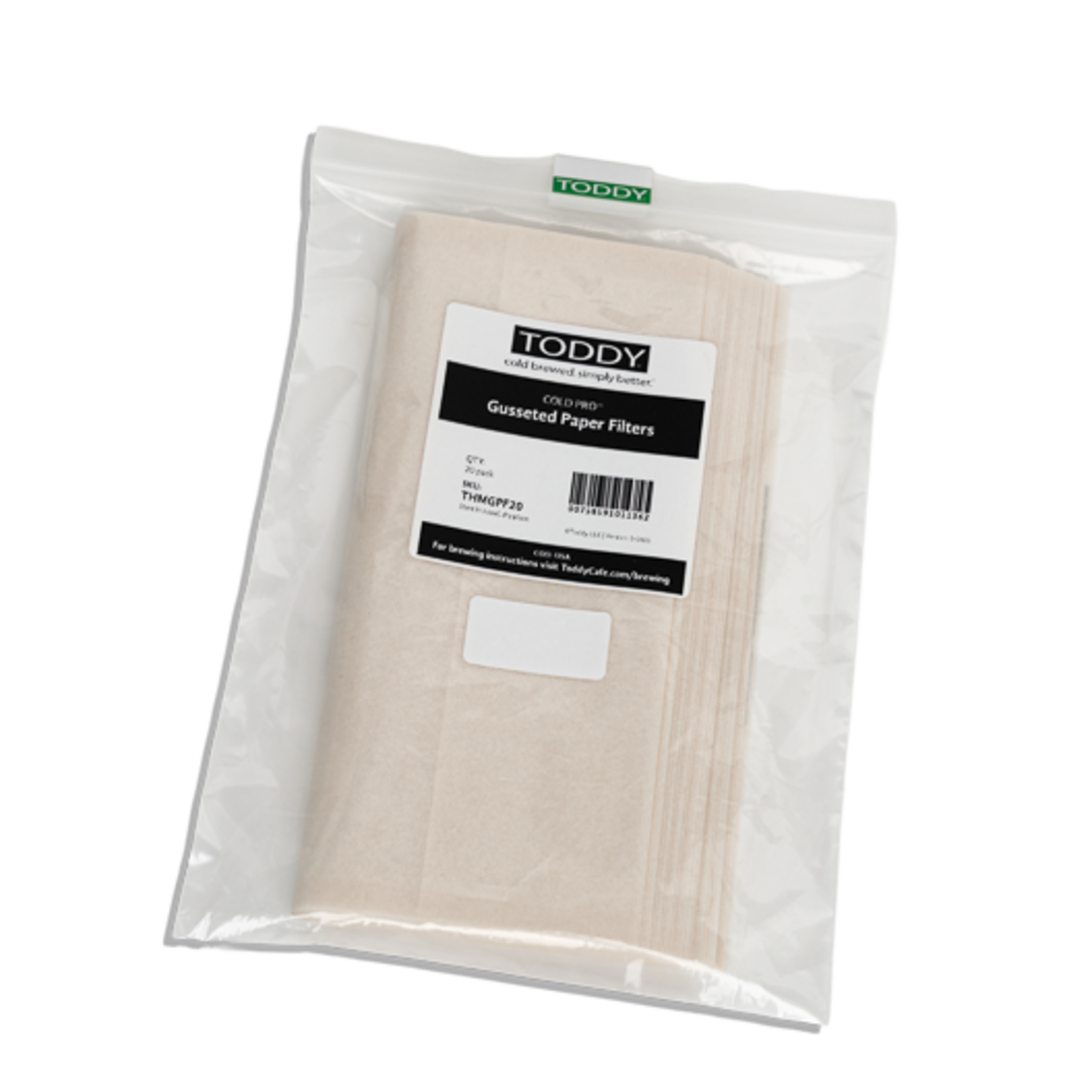 Toddy Products Cold Pro® Gusseted Paper Filters - 20 pack