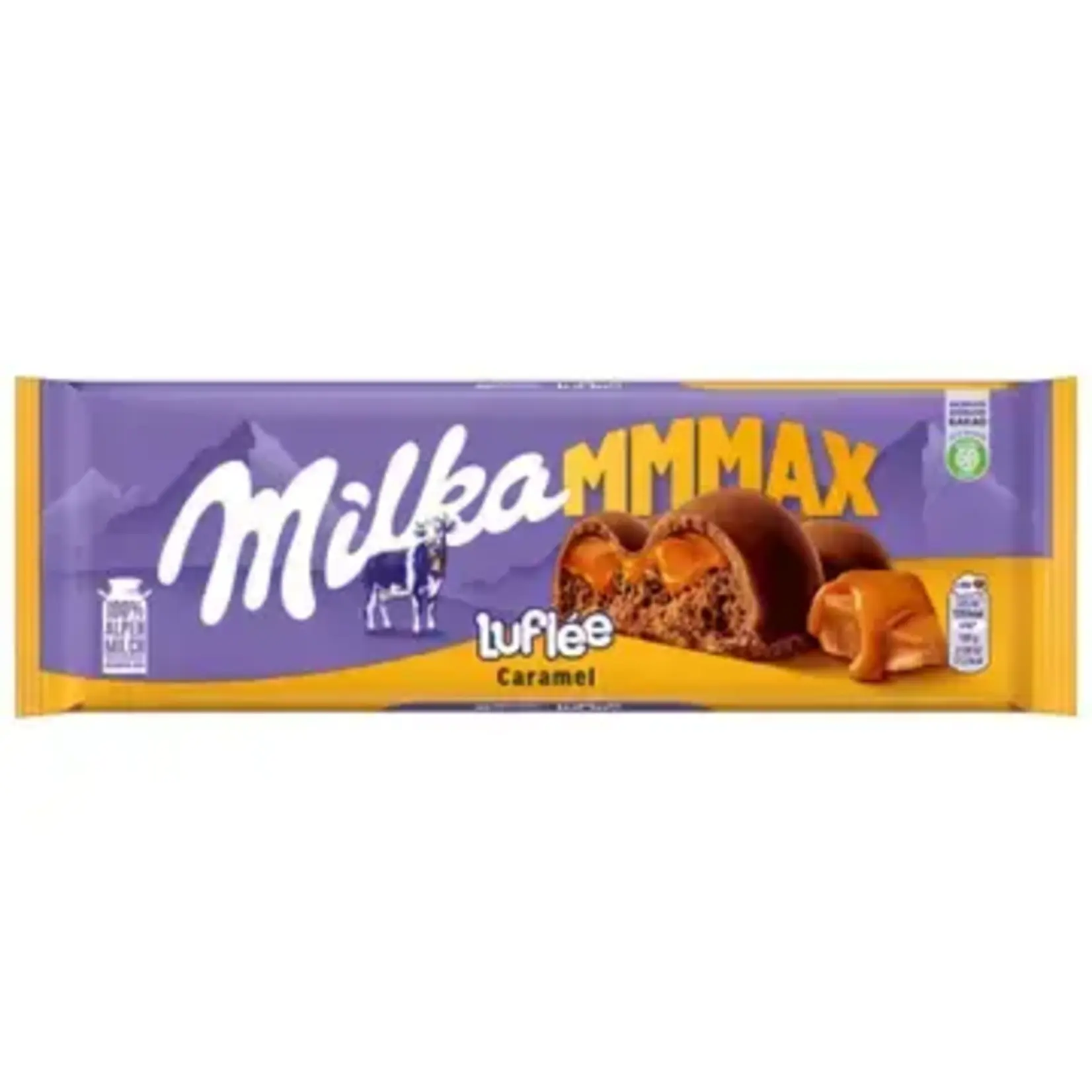 Global Bite Co Milka Max Luflee Caramel 250g (Germany)