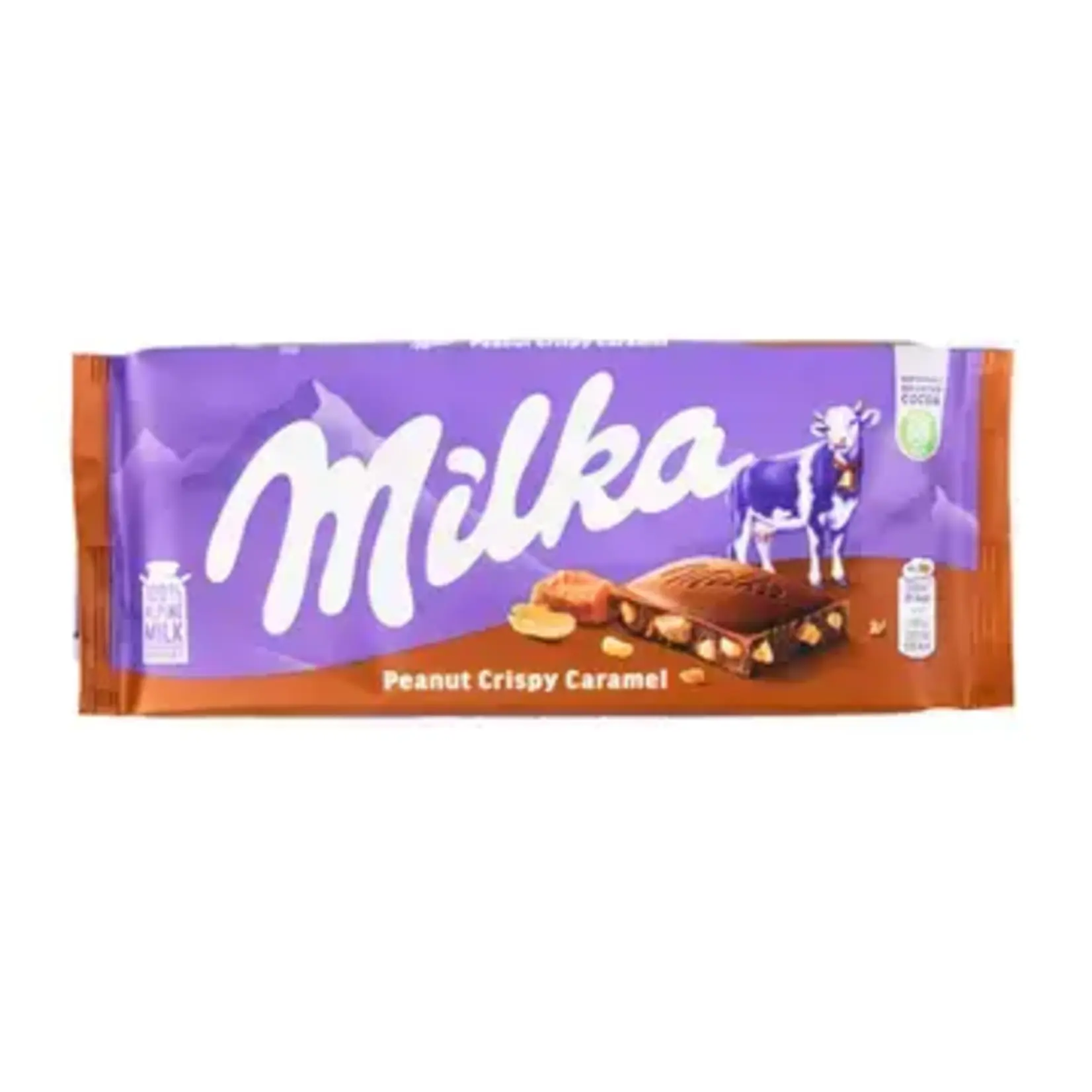 Global Bite Co Milka Peanut Crispy Caramel 90g (European)