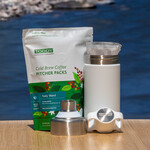Toddy Products Travel Bundle - White and Stainless Steel