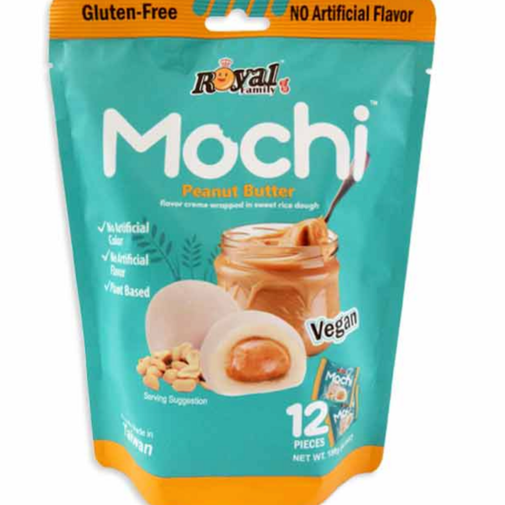 Redstone Candy ROYAL FAMILY MOCHI - PEANUT BUTTER