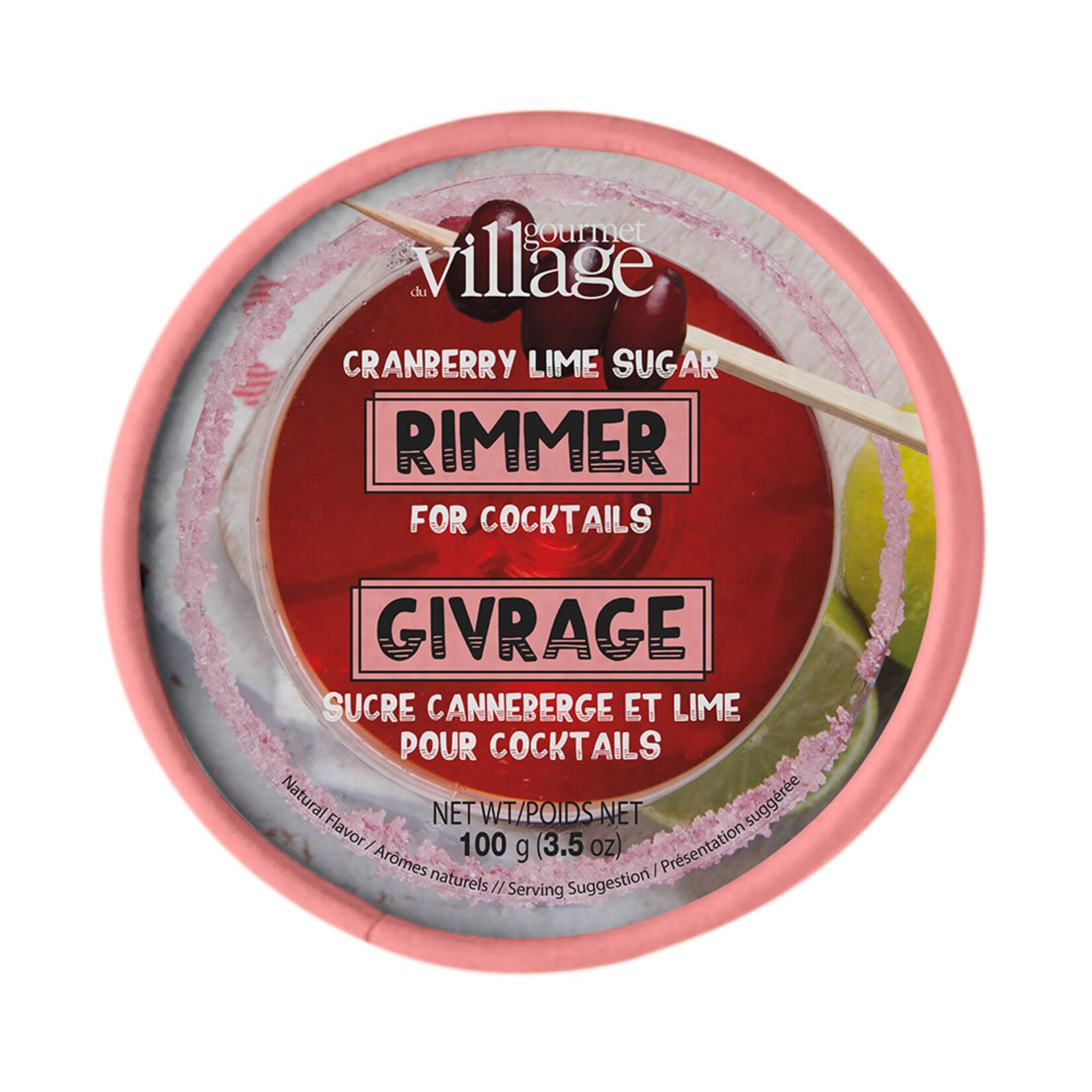 Gourmet Village Cranberry Lime Rim Sugar | Gourmet Village