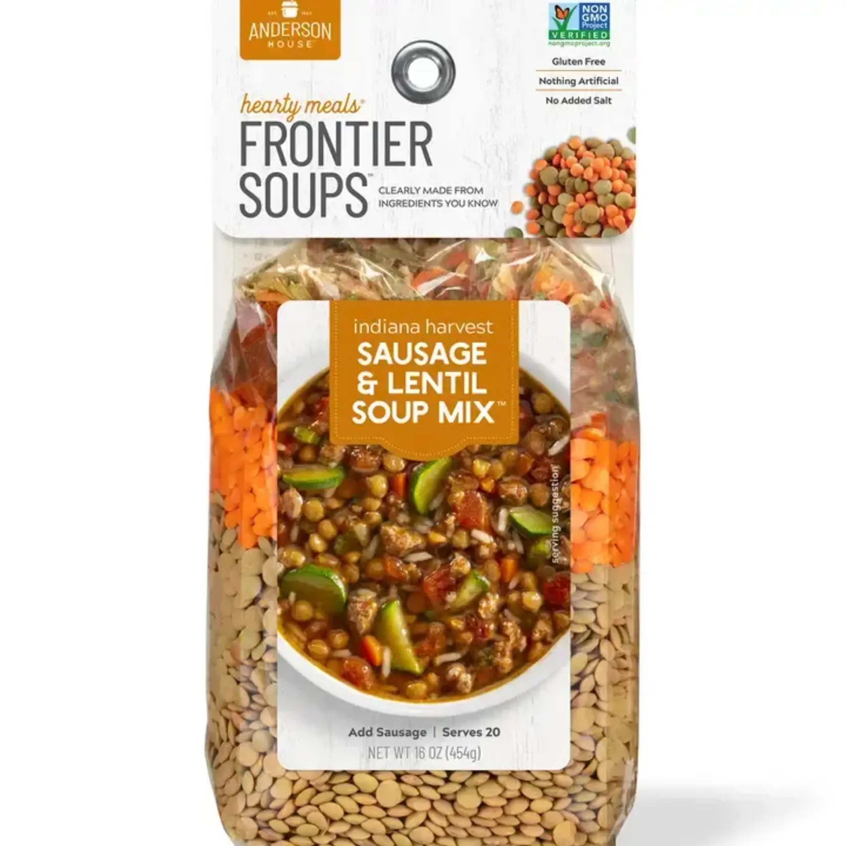 Frontier Soup Indiana Harvest Sausage & Lentil Soup Mix | Frontier Soup