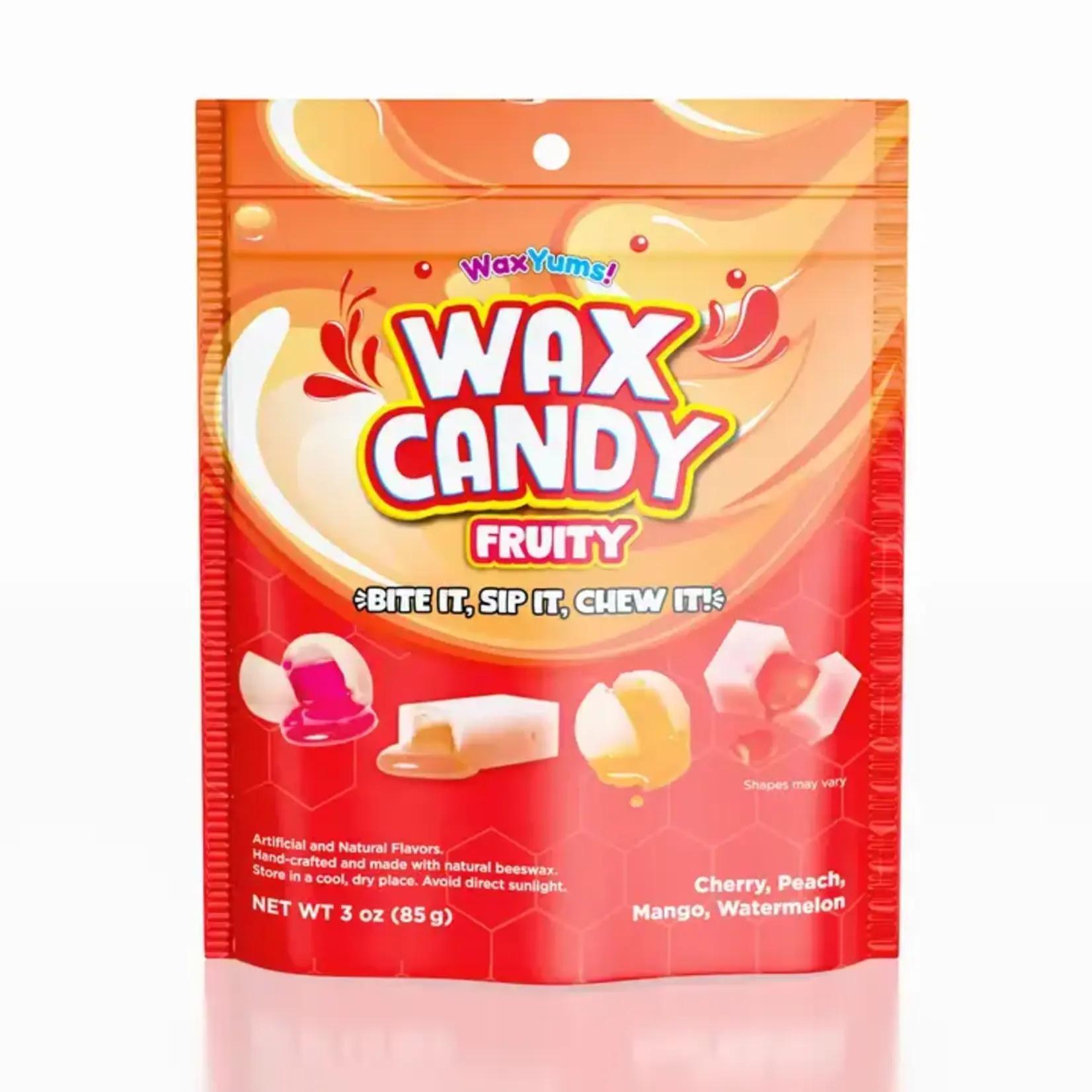 Showcase WaxYums! Chewy Gushing Fruity Wax Candy Bag 2.9oz