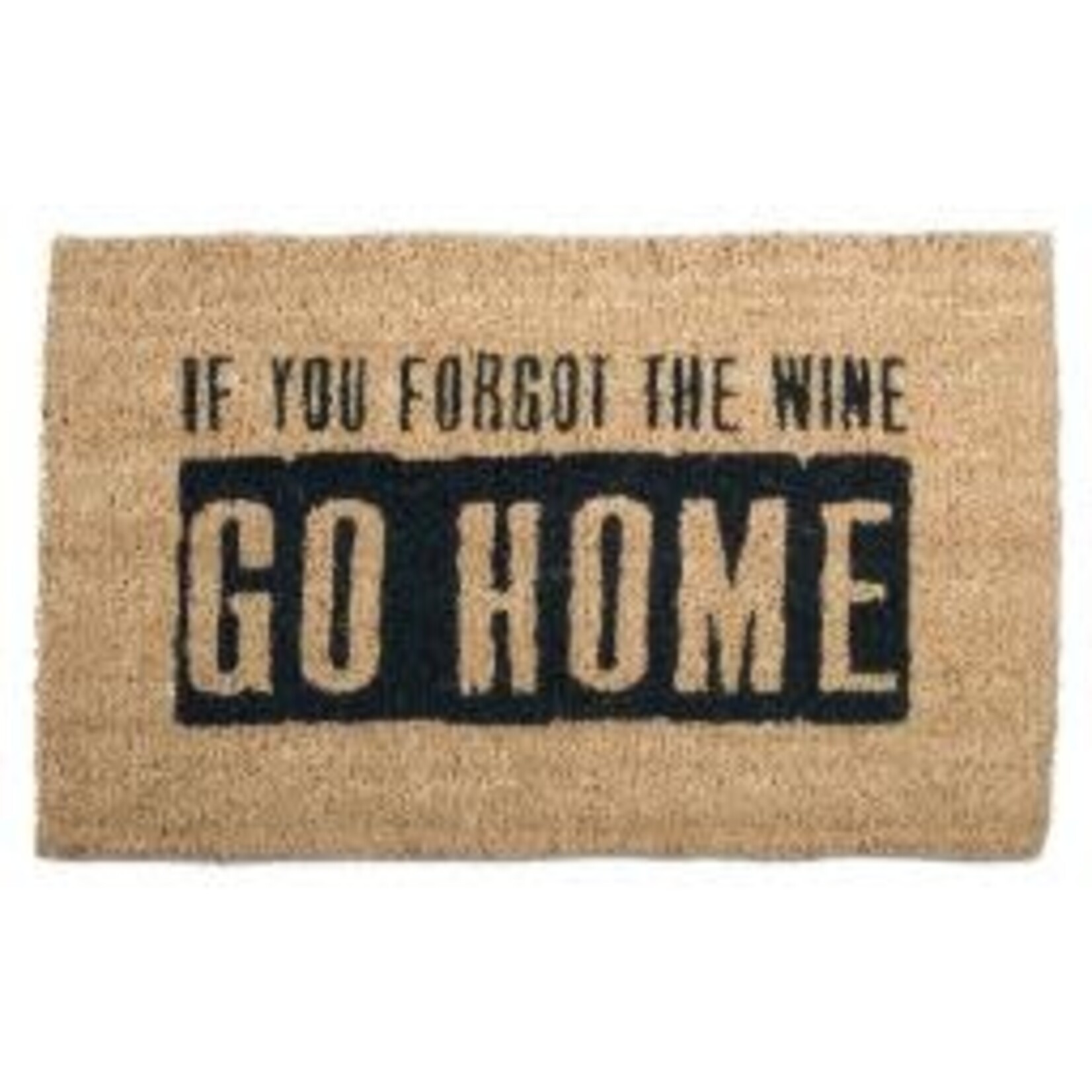 Tag WHERE'S THE WINE? COIR MAT