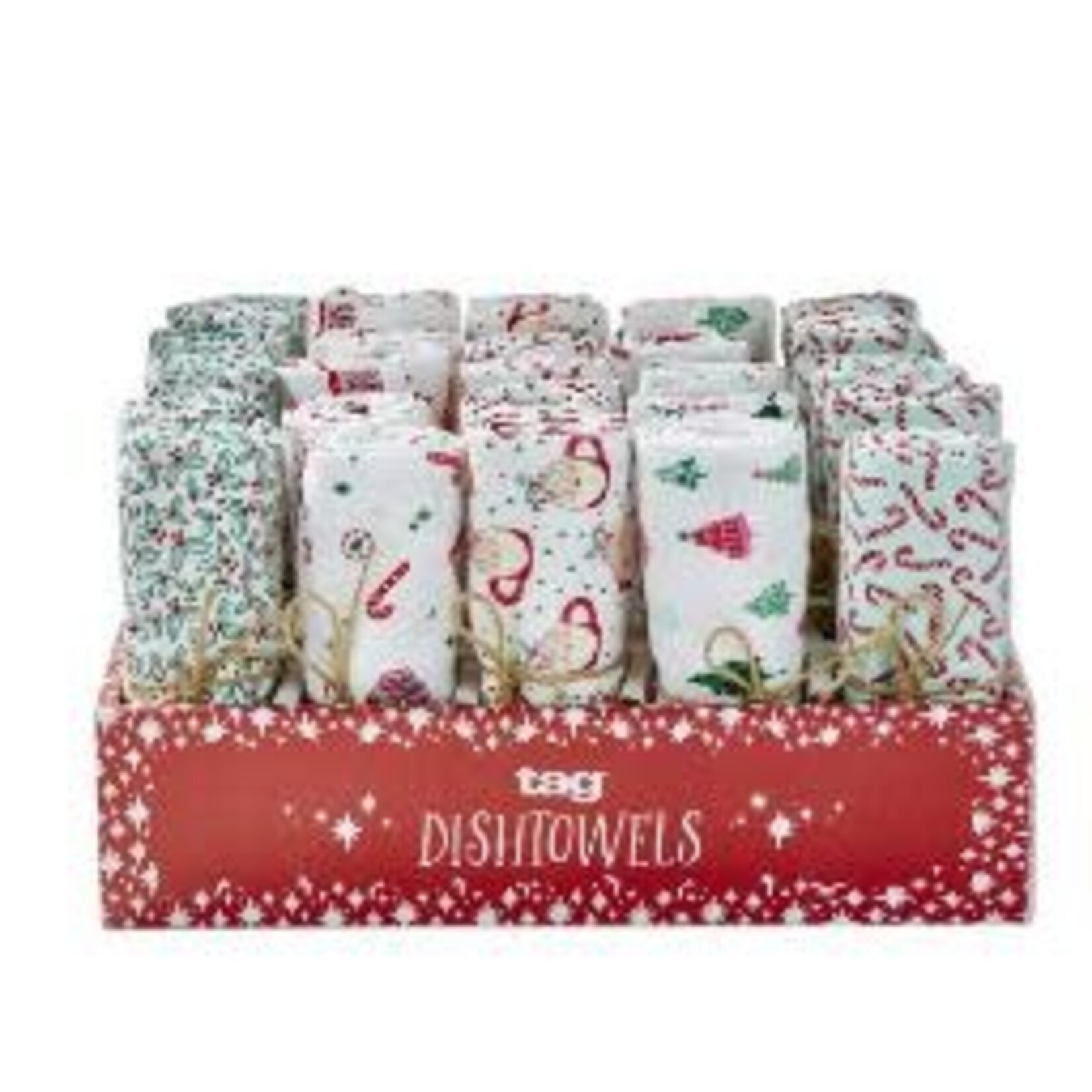 Tag CHRISTMAS DISHTOWEL ASMT/25 CDU