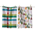 Tag GROOVY CHRISTMAS TREES DISHTOWEL S/2