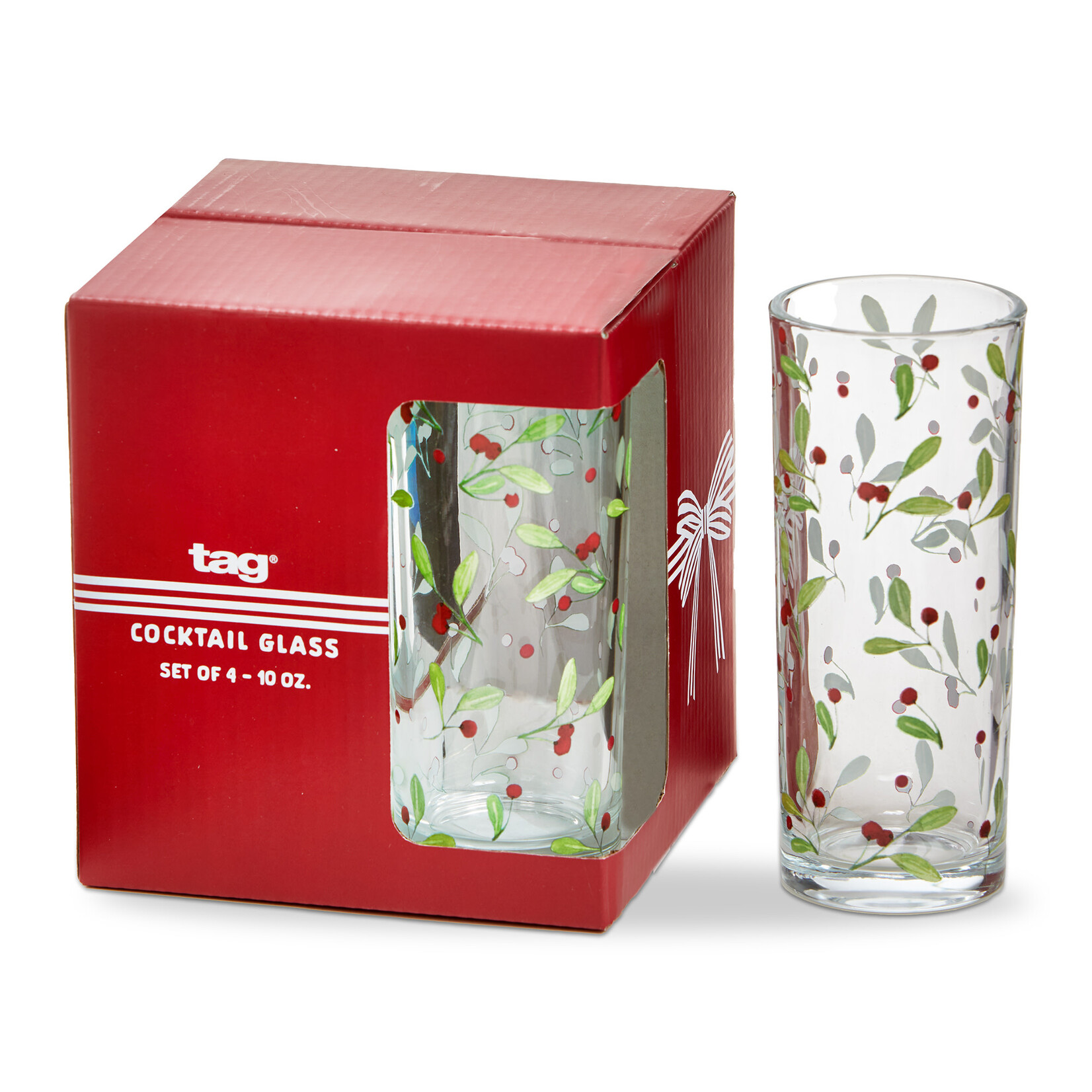 Tag Drinks Glass Set/4 - Winter Berries | Tag