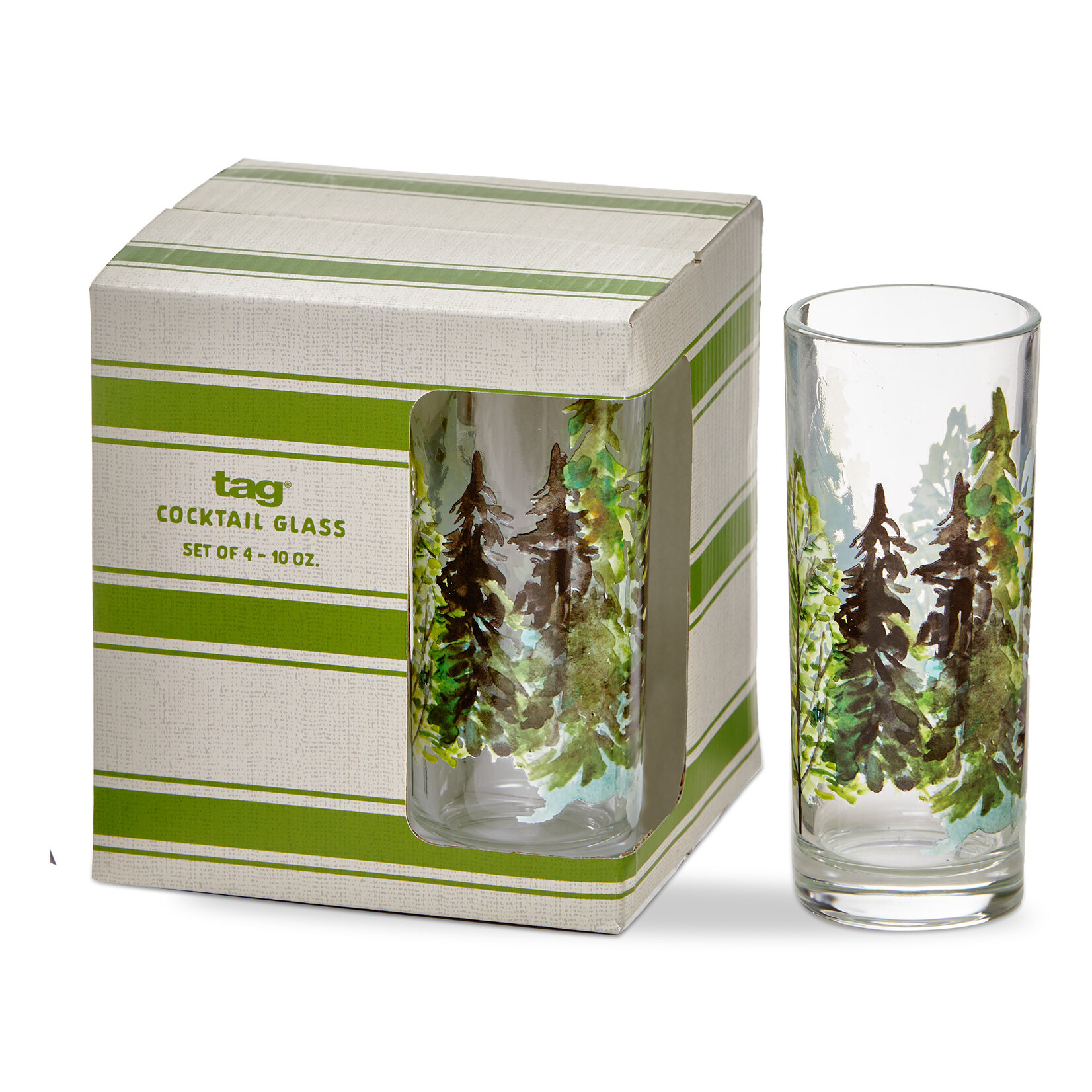 Tag NORTHERN FOREST DRINKS GLASS S/4
