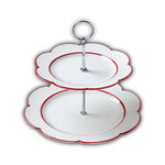 Tag FESTIVE SCALLOP 2-TIER SERVER