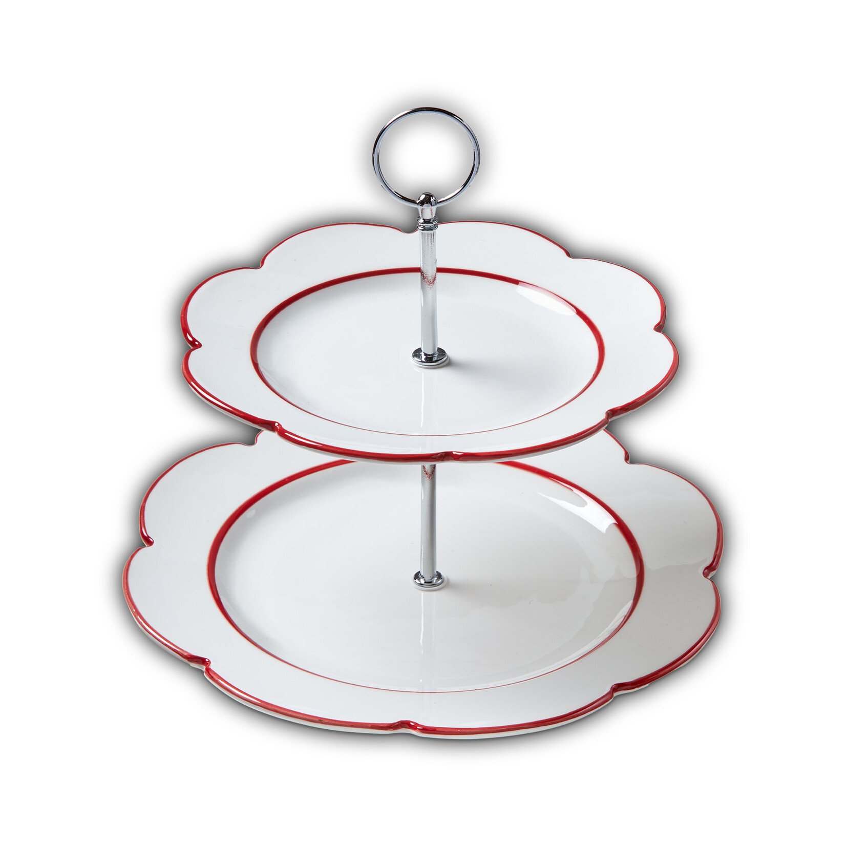 Tag FESTIVE SCALLOP 2-TIER SERVER