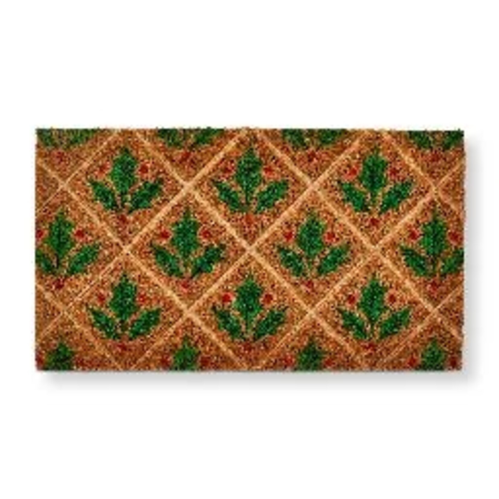 Tag Non-Slip Coir Mat - Holly Embossed | Tag