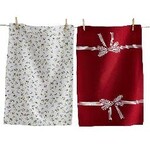 Tag Dishtowel Set/2 - Winter Berries And Bow | Tag