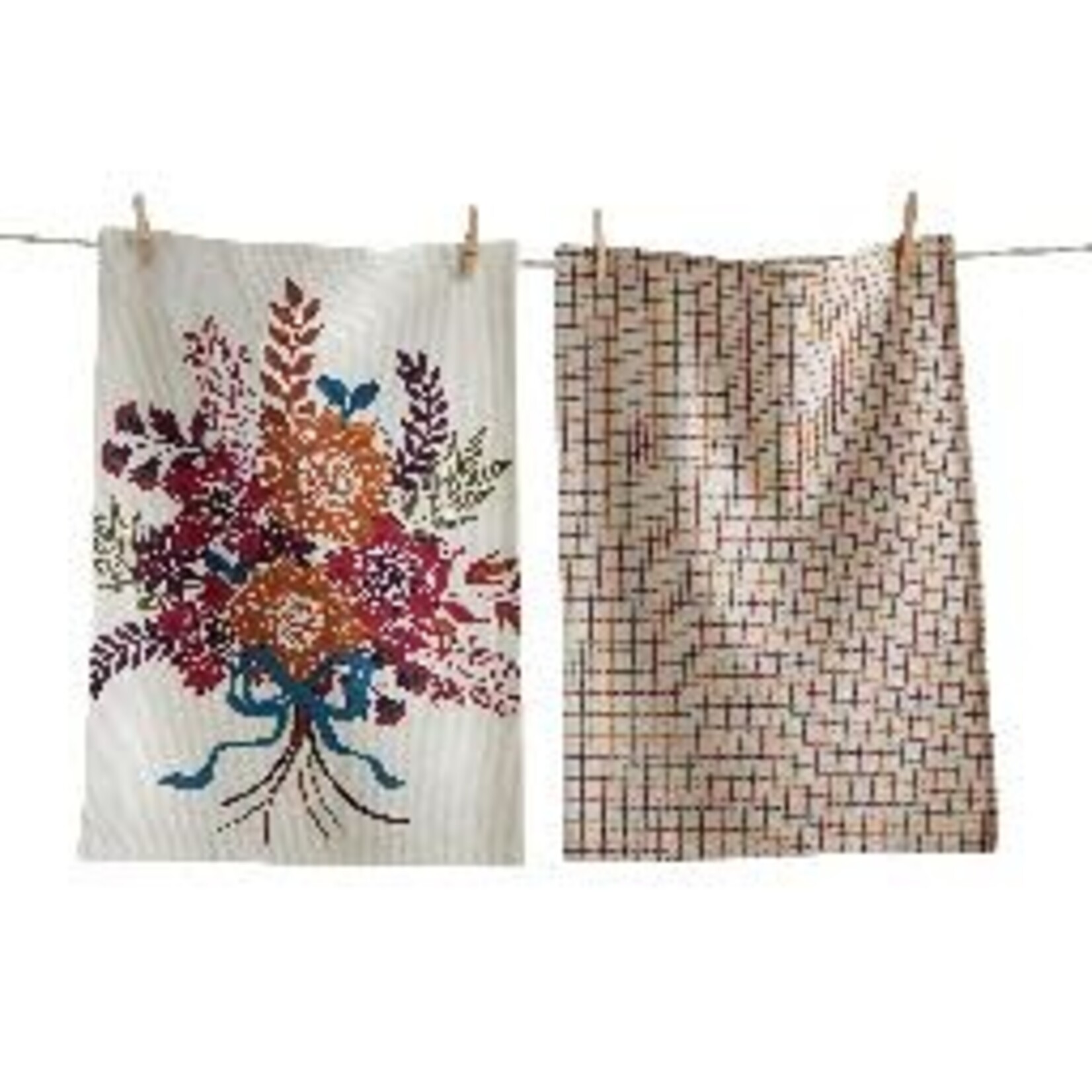 Tag AUTUMN BLOOM DISHTOWEL S/2