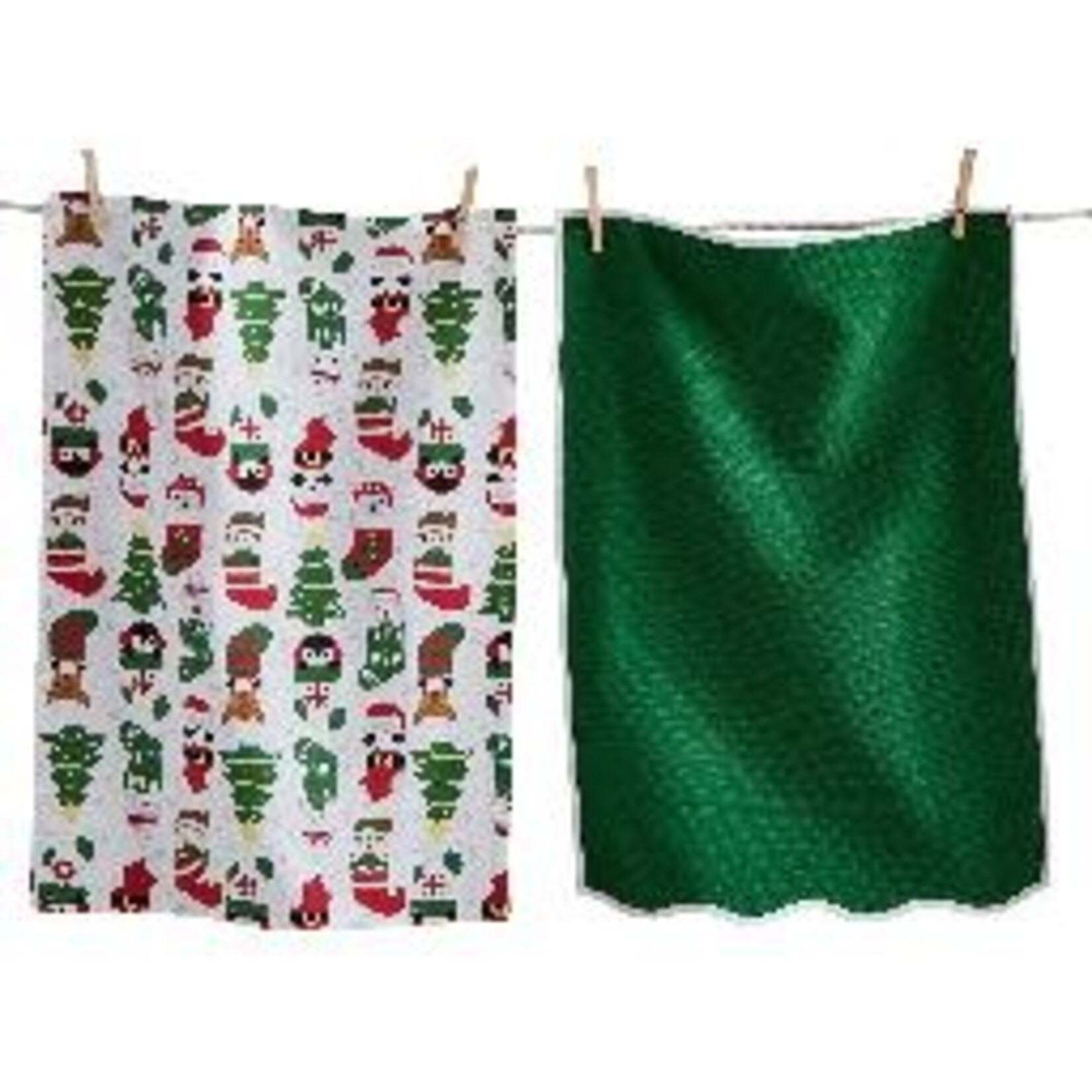 Tag Dishtowel Set/2 - Holiday Cheer Stockings | Tag