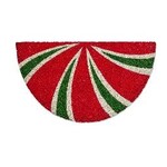 Tag Shaped PVC Coir Mat - Peppermint | Tag
