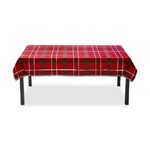 Tag SLEIGH RIDE HOLIDAY PLAID TABLECLOTH