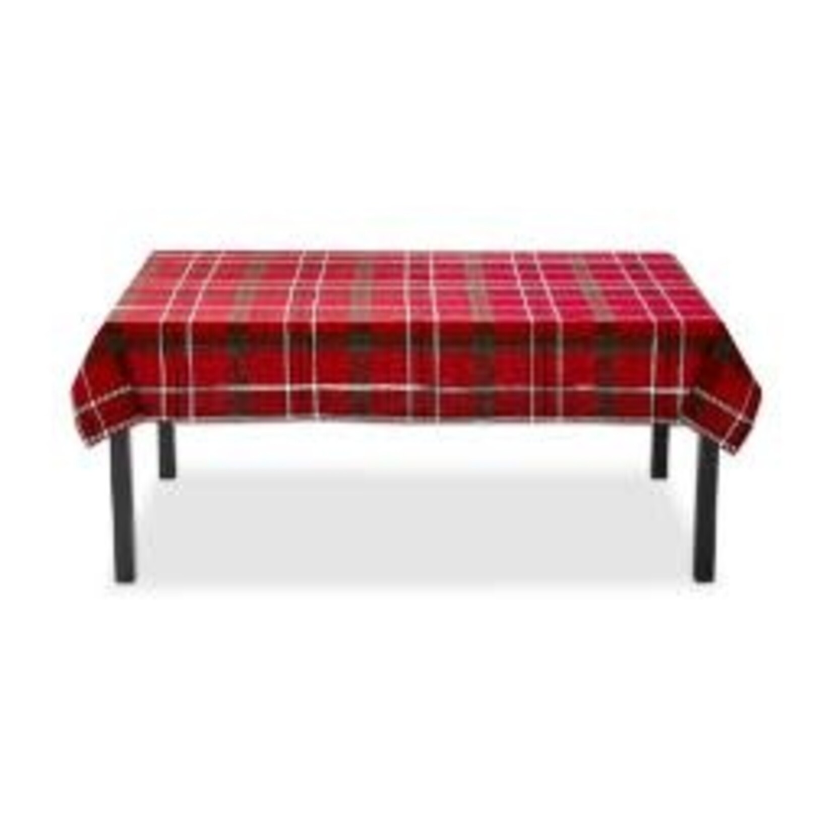 Tag SLEIGH RIDE HOLIDAY PLAID TABLECLOTH