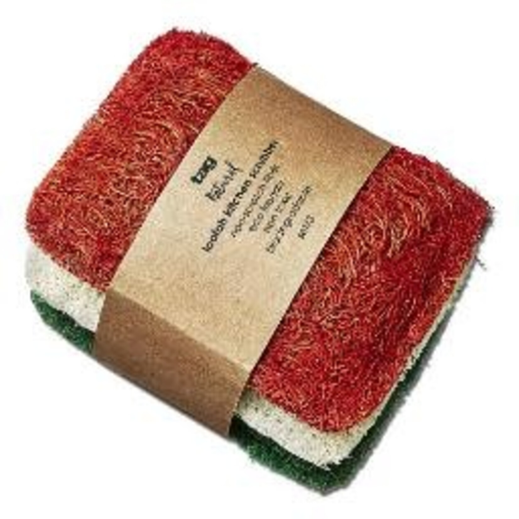 Tag LOOFAH KITCHEN SCRUBBER S/3 PRIMARY