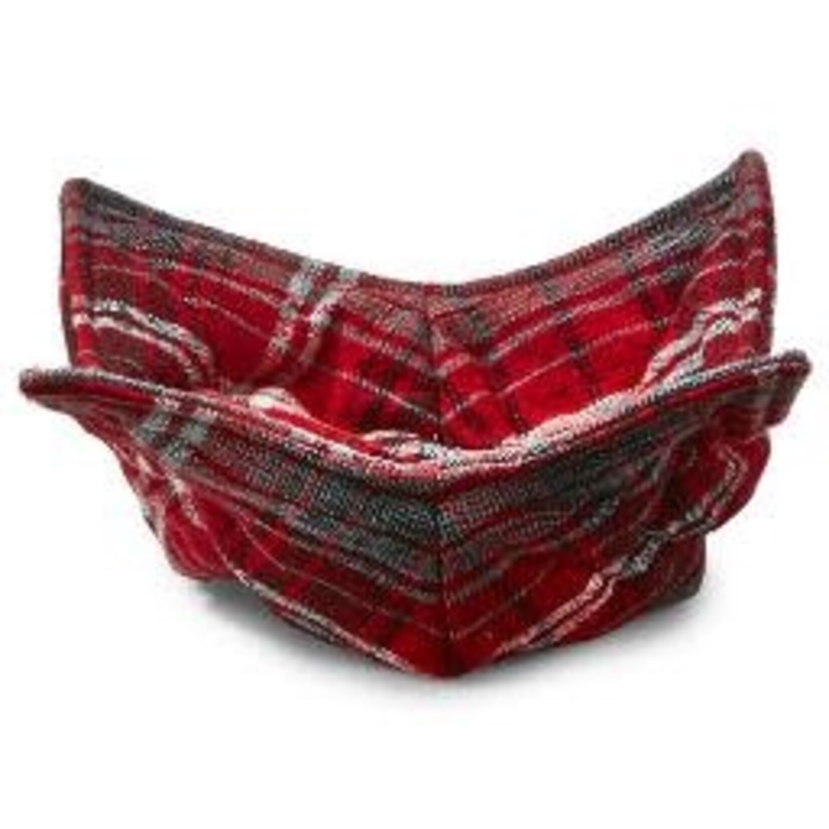 Tag SOME LIKE IT HOT PLAID BOWL COZY RED