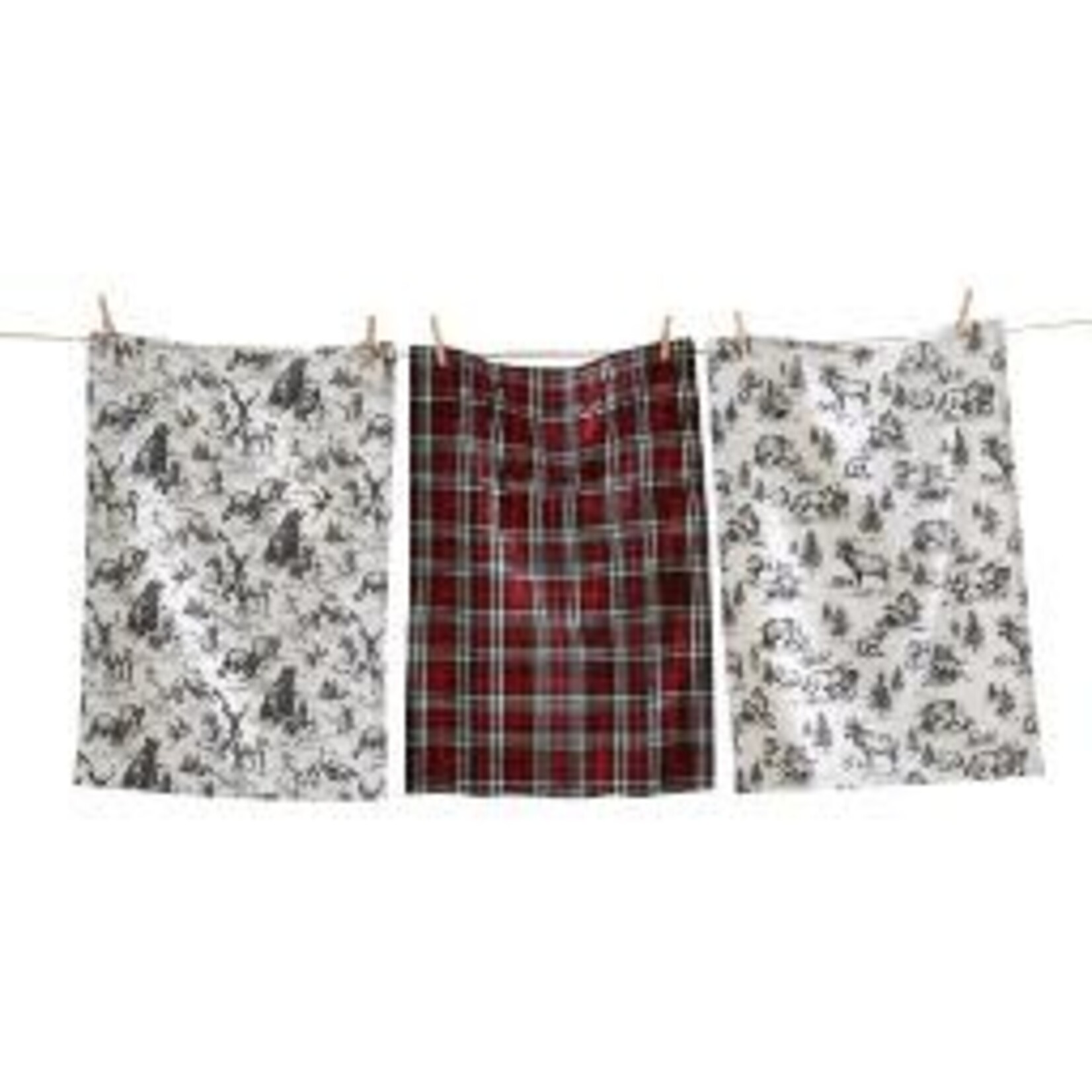 Tag WOODLAND ANIMALS DISHTOWEL S/3