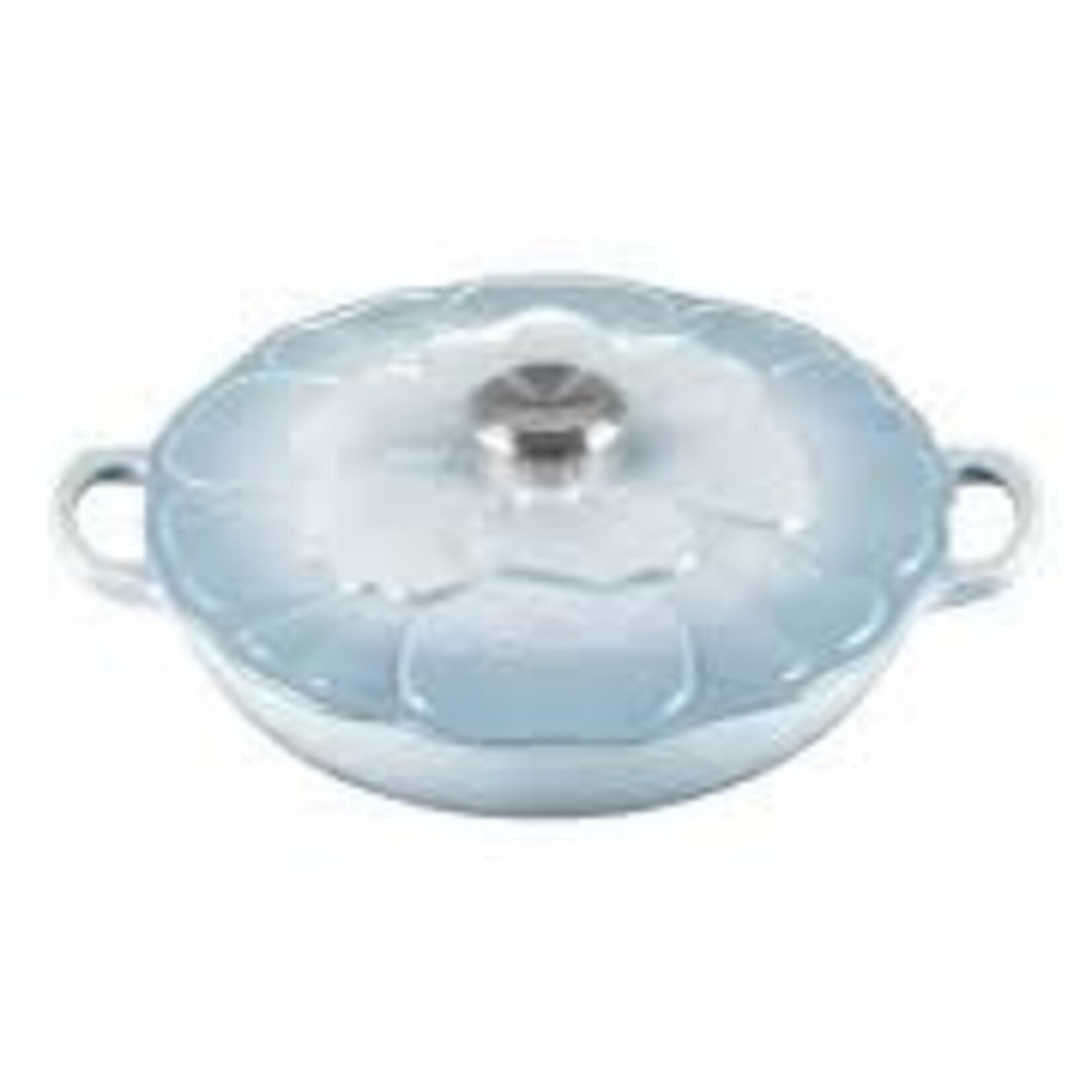 Le Creuset Signature Petal Braiser 2.25Qt Coastal Blue Signature Ss  | Le Creuset