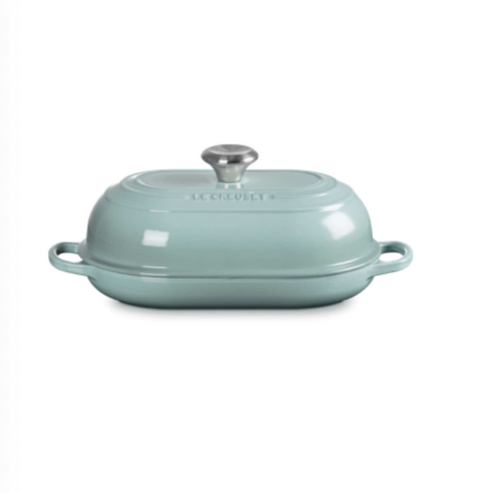 Le Creuset Signature Oval Bread Oven 11.5 In Sea Salt Signature Ss Knob  | Le Creuset