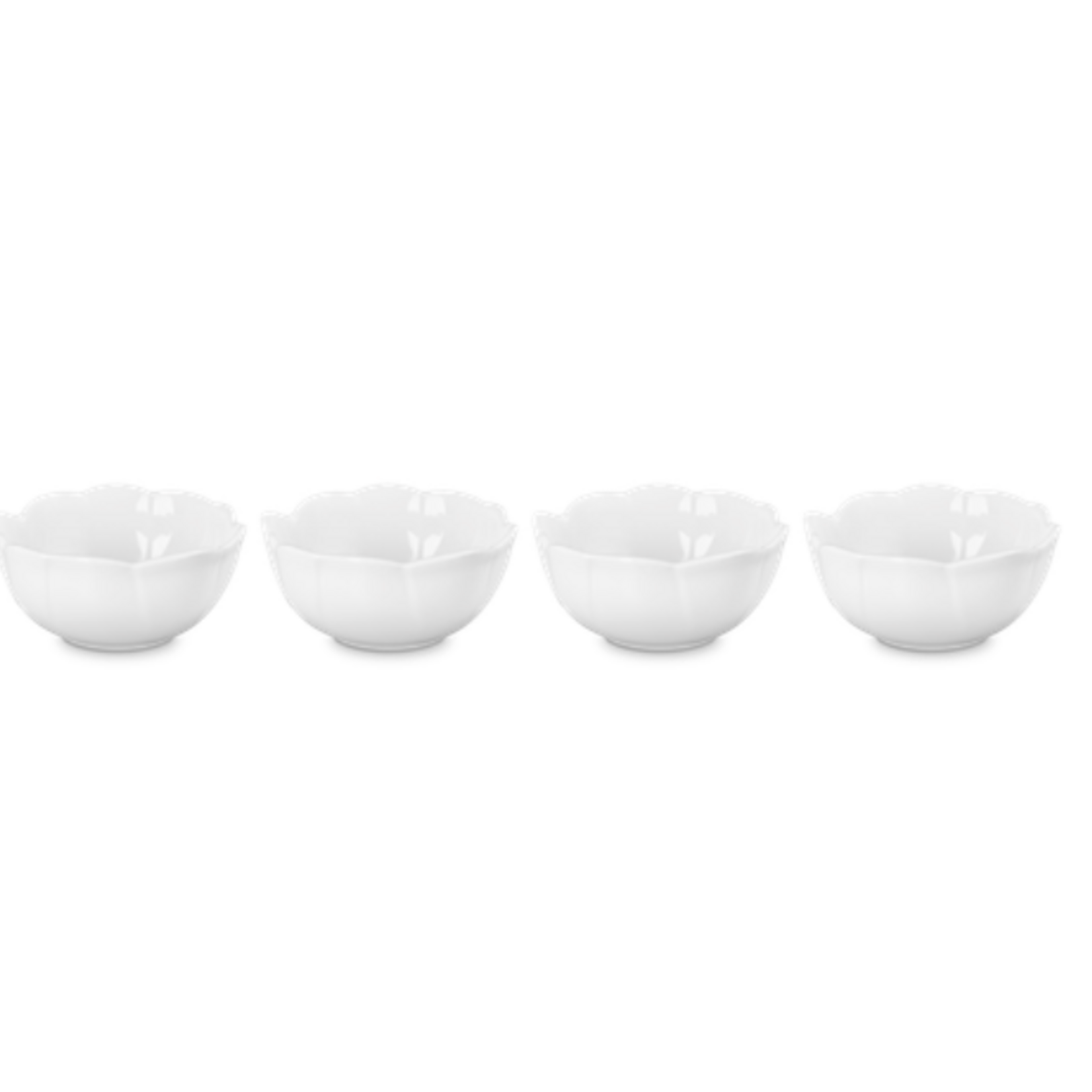 Le Creuset Set of 4 Petal Mini Bowls White  | Le Creuset