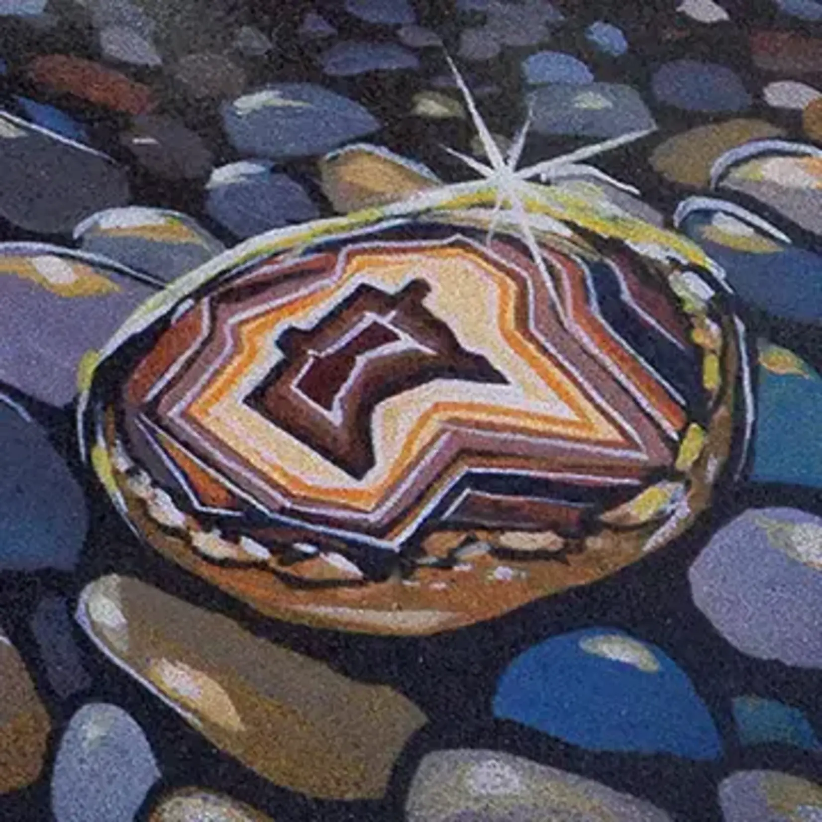 Adam Turman Artwork Discover Agates Coaster