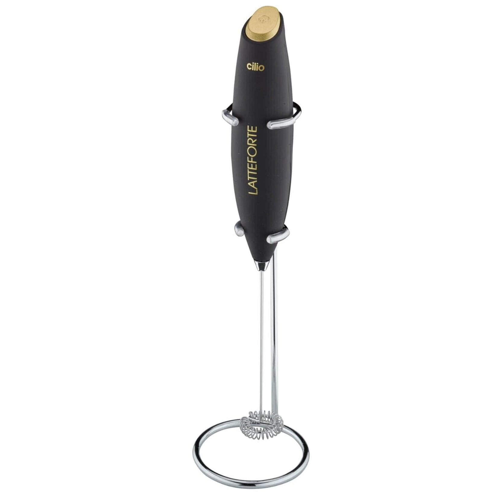 Frieling "Latteforte" Milk Frother, w/ SS Stand, Black Matte, 9.9" x 2.8" | Frieling