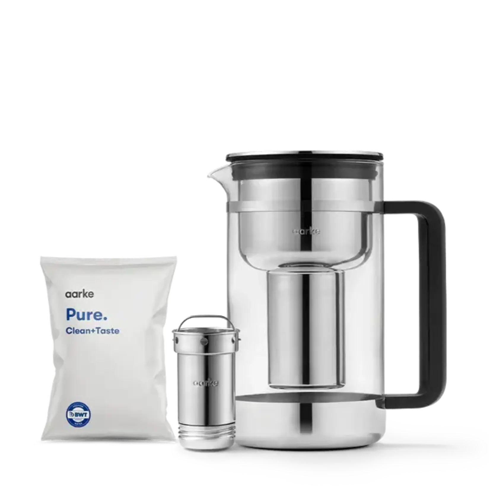 Aarke Purifier Large Water Filter Pitcher 1 - Pure Filter Refill Granules | Aarke