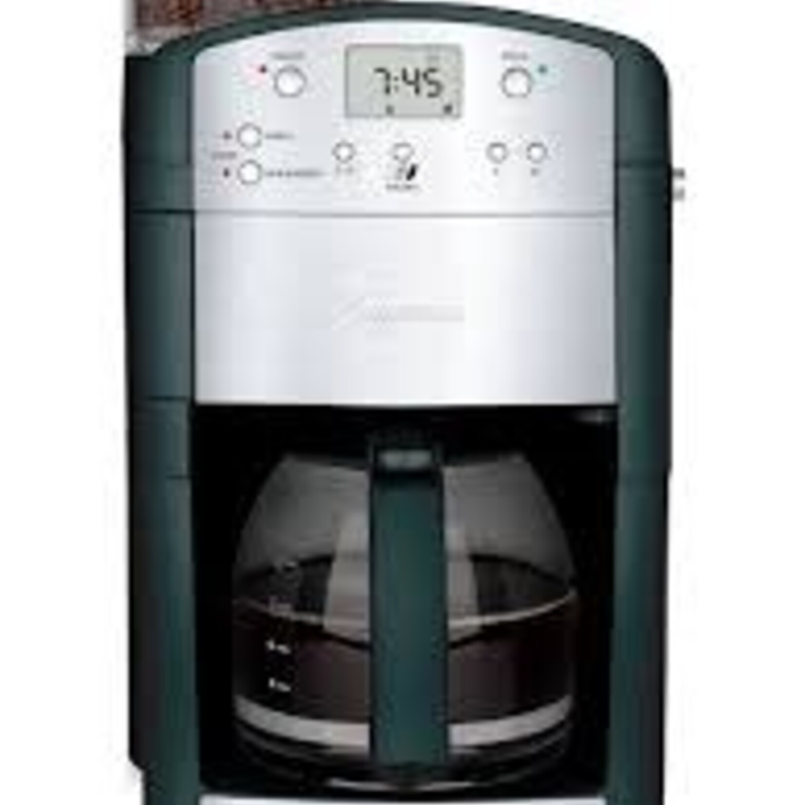 Capresso CoffeeTEAM GS 10-Cup Glass Carafe Coffee Maker/ Conical Burr Grinder Combination black / stainless steel | Capresso