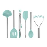 Tovolo Silicone Utensil Set (Set of 6), Aqua | Tovolo