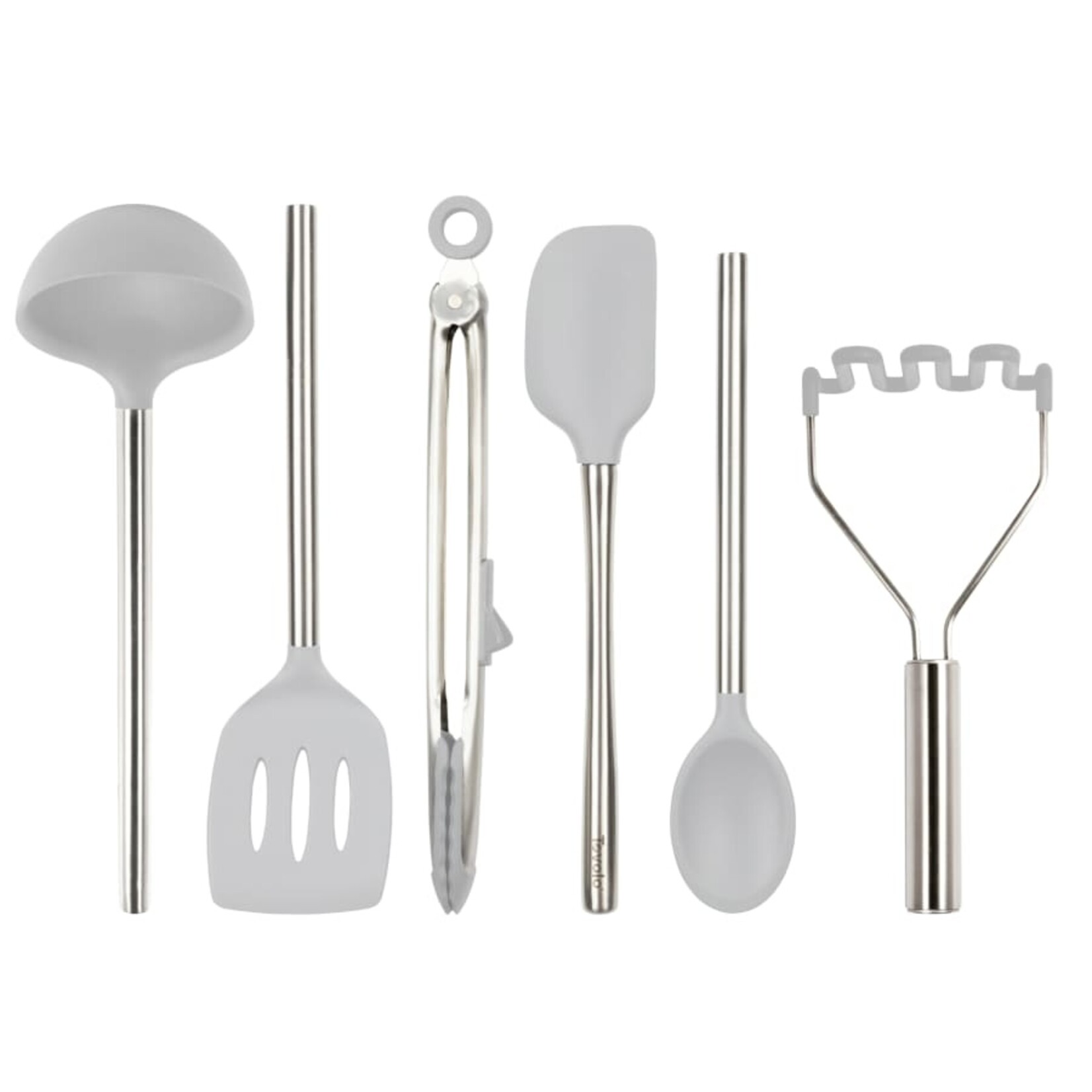 Tovolo Silicone Utensil Set (Set of 6), Oyster Gray | Tovolo