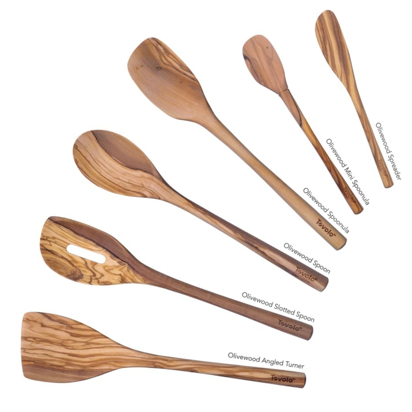 Tovolo Olivewood Spatula Set (Set of 6) | Tovolo