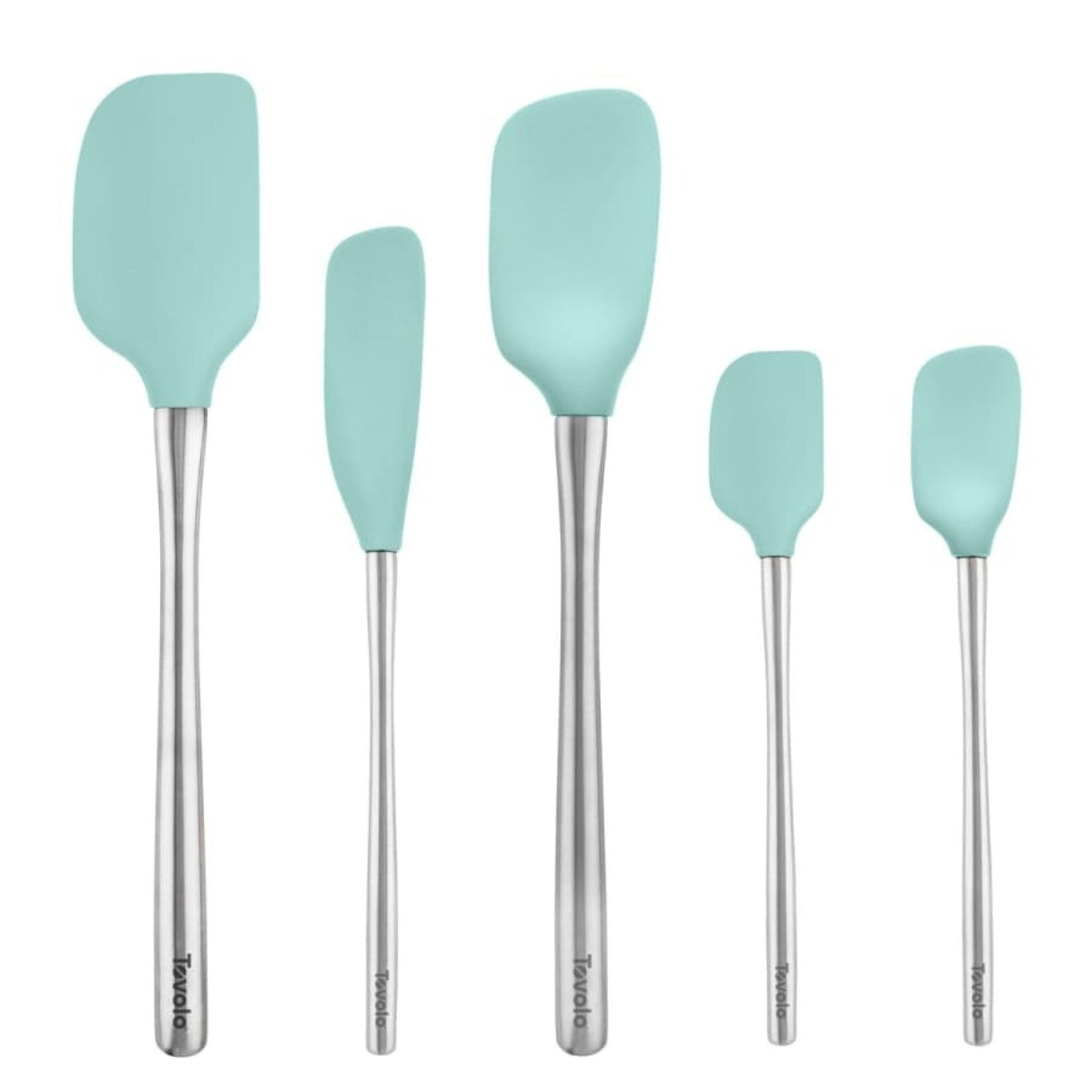 Tovolo Flex-Core Spatula SS Handle S/5 - Aqua | Tovolo