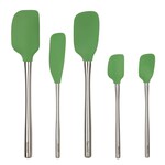 Tovolo Flex-Core® Spatula Stainless Steel Handled Set (Set of 5), Pesto | Tovolo