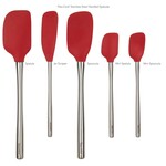 Tovolo Flex-Core® Spatula Stainless Steel Handled Set (Set of 5), Cayenne | Tovolo