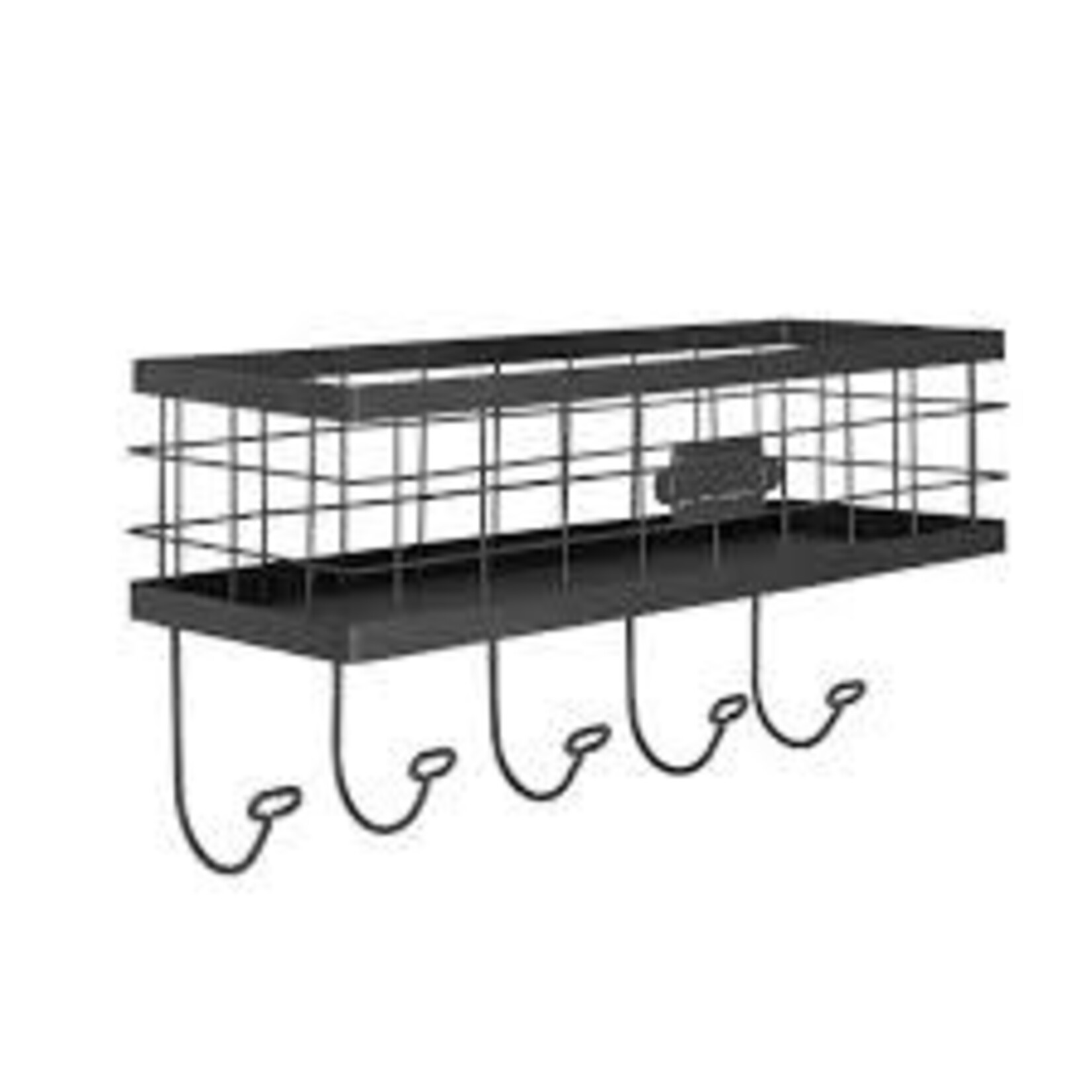 Spectrum Vintage Living¨ Wall Mount Tray & Hook Station | Spectrum
