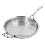 Demeyere 12.6-inch Stainless Steel Fry Pan with Helper Handle | Demeyere