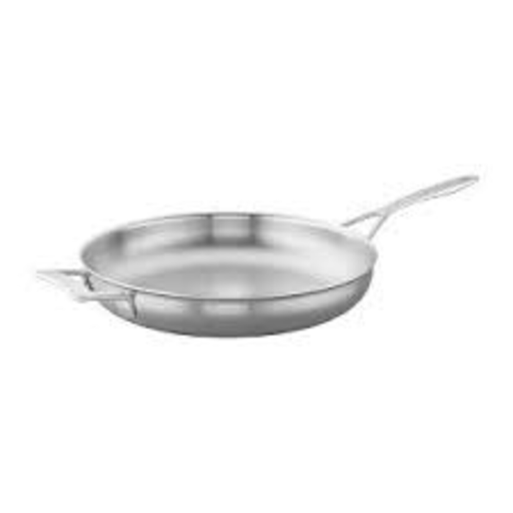 Demeyere 12.5-inch Stainless Steel Fry Pan with Helper Handle | Demeyere
