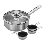 Demeyere 4-cup Stainless Steel Egg Poacher Set | Demeyere