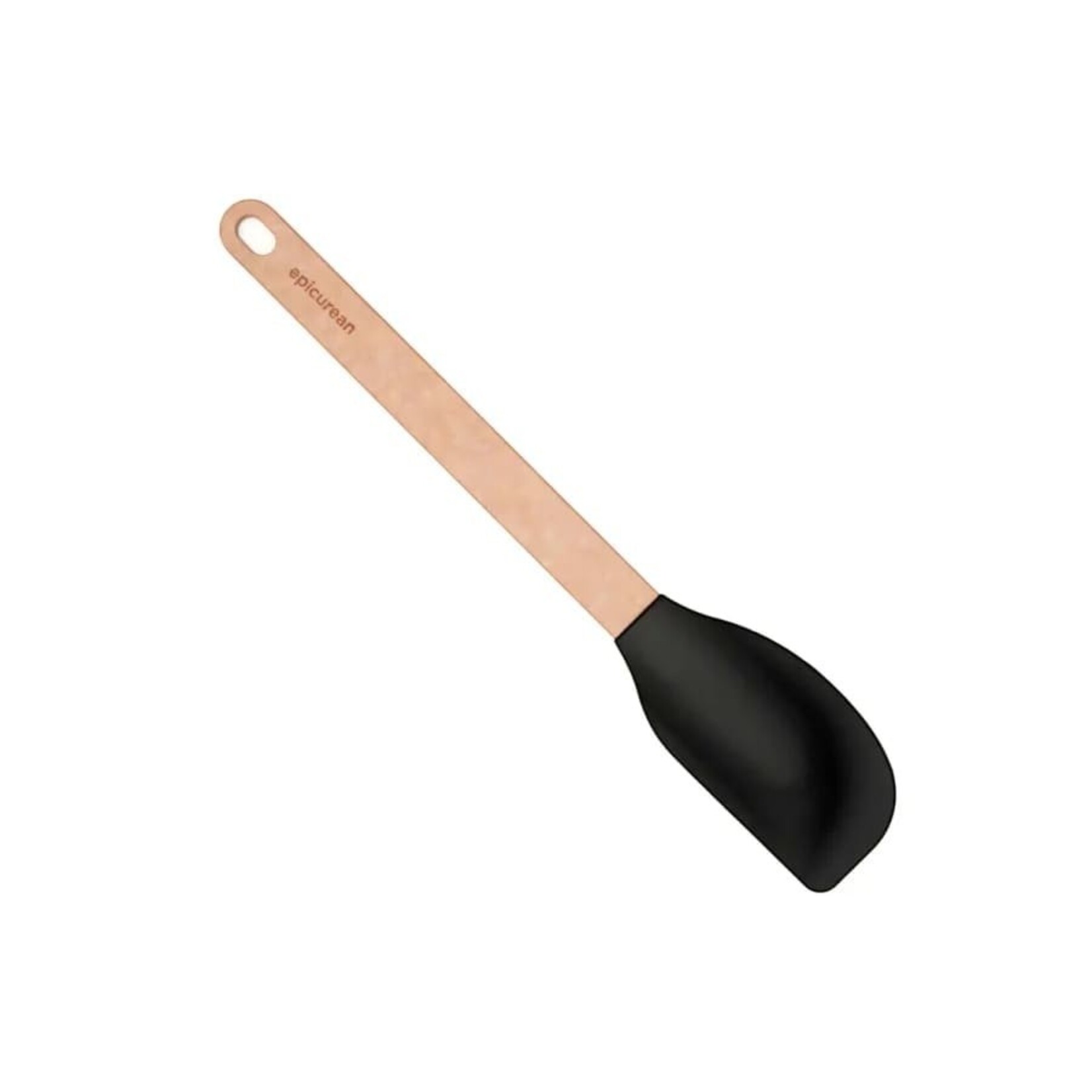 Epicurean Silicone Series Utensils - Large Spatula/Natural + Black - 12.75"