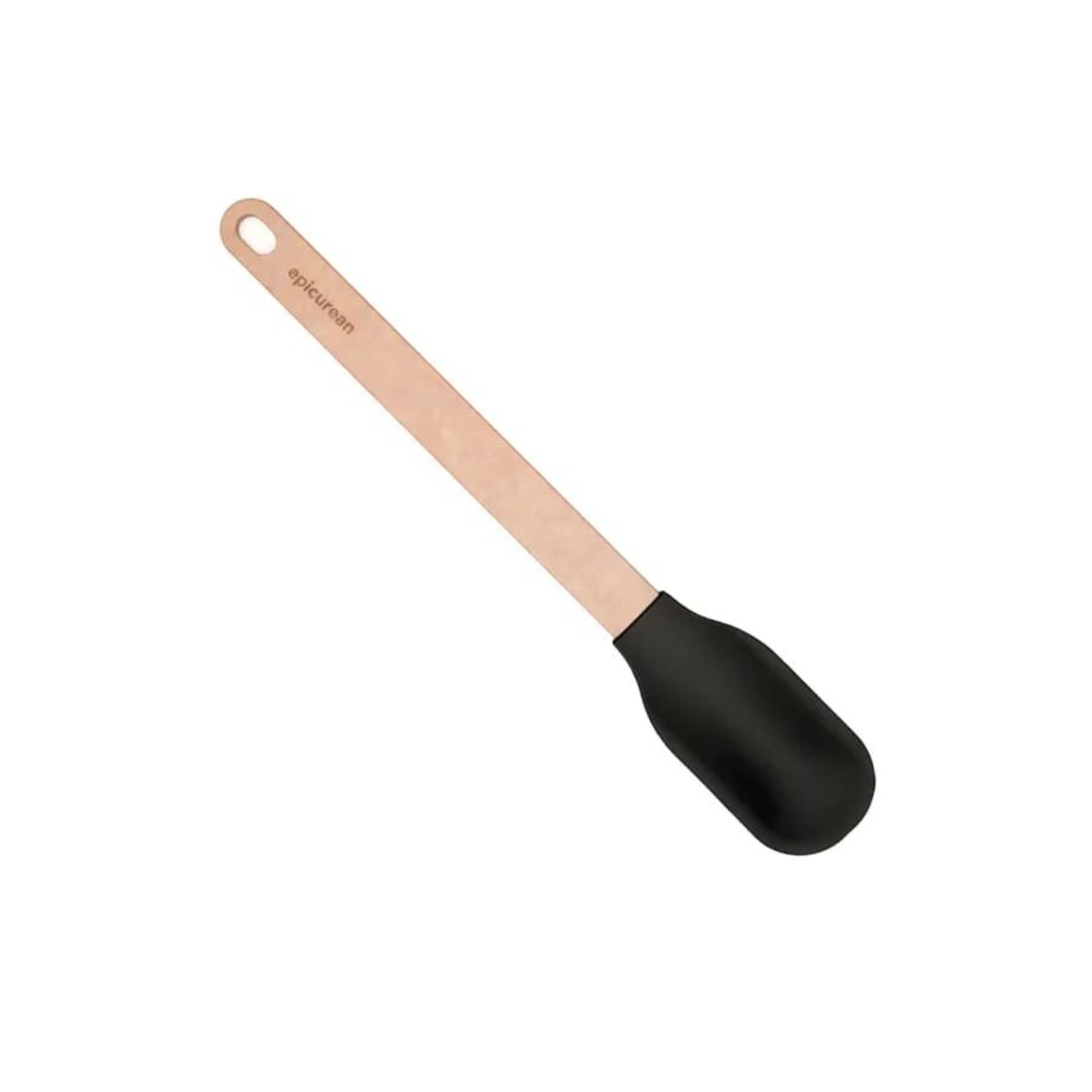 Epicurean Silicone Series Utensils - Small Spoonula/Natural + Black - 13"